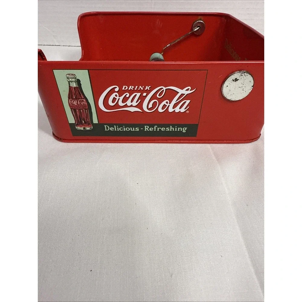 Coca-Cola Collectable Napkin Holder with Spin Bottle; unique design-6.5X6.5